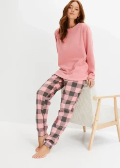 Damen bonprix Wäsche·Homewear|Wäsche·Nachtwäsche|Loungewear Hausanzug aus Fleece
