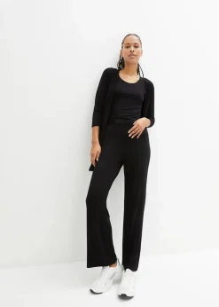 Damen bonprix Hosen|Homewear|Loungewear Hausanzug (3-tlg.Set) mit Viskose
