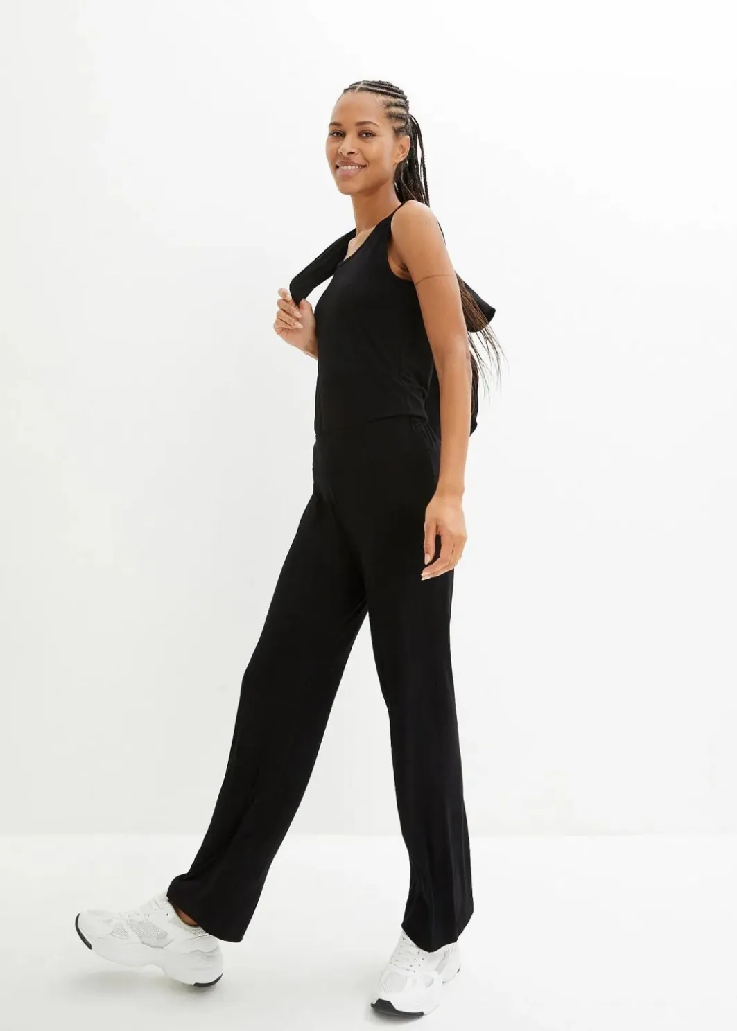Damen bonprix Hosen|Homewear|Loungewear Hausanzug (3-tlg.Set) mit Viskose