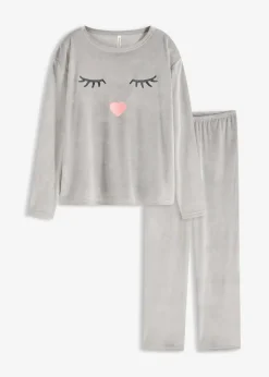 Damen bonprix Wäsche·Homewear|Wäsche·Nachtwäsche|Loungewear Samt Hausanzug