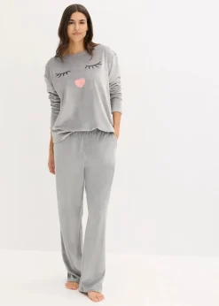 Damen bonprix Wäsche·Homewear|Wäsche·Nachtwäsche|Loungewear Samt Hausanzug
