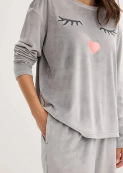 Damen bonprix Wäsche·Homewear|Wäsche·Nachtwäsche|Loungewear Samt Hausanzug
