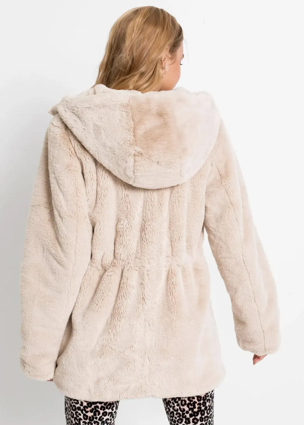 Damen bonprix Jacken & Mäntel|Lässige Fellimitat-Jacke