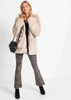 Damen bonprix Jacken & Mäntel|Lässige Fellimitat-Jacke