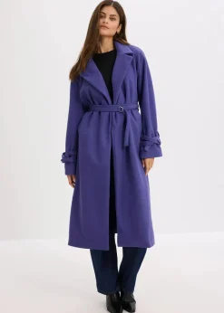 Damen bonprix Jacken & Mäntel|Kurzgrößen|Mantel aus Viskose-Mix