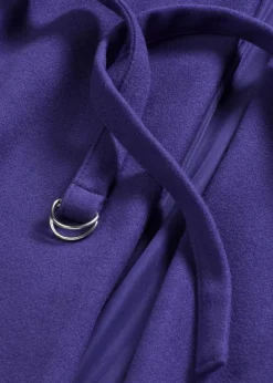 Outlet Mantel aus Viskose-Mix Damen Jacken & Mäntel|Kurzgrößen