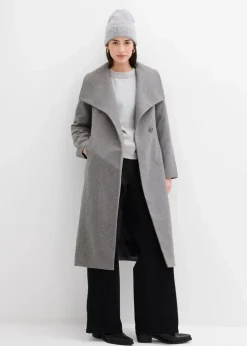 Hot Mantel aus Wollimitat Damen Jacken & Mäntel|Bekleidung·Hosen