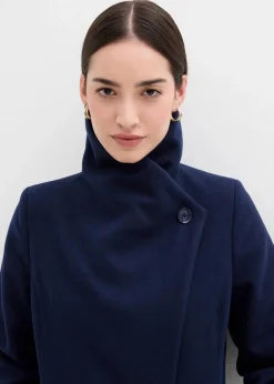 Online Mantel aus Wollimitat Damen Jacken & Mäntel|Bekleidung·Hosen