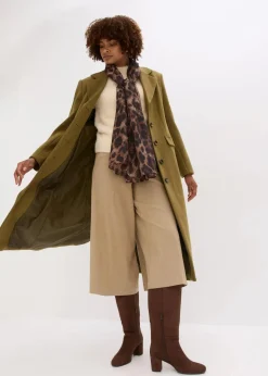 Damen bonprix Bekleidung·Hosen|Jacken & Mäntel|Mantel aus Wollimitat in Maxilänge