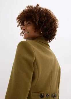 Damen bonprix Bekleidung·Hosen|Jacken & Mäntel|Mantel aus Wollimitat in Maxilänge