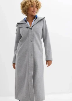 Damen bonprix Jacken & Mäntel|Bekleidung·Hosen|Mantel aus Wollimitat, Maxi-Länge