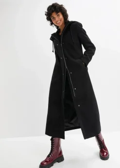 Damen bonprix Bekleidung·Hosen|Jacken & Mäntel|Mantel aus Wollimitat, Maxi-Länge