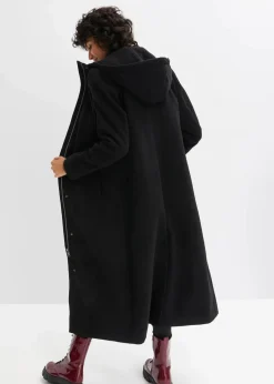 Damen bonprix Bekleidung·Hosen|Jacken & Mäntel|Mantel aus Wollimitat, Maxi-Länge