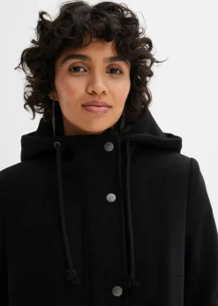 Damen bonprix Bekleidung·Hosen|Jacken & Mäntel|Mantel aus Wollimitat, Maxi-Länge