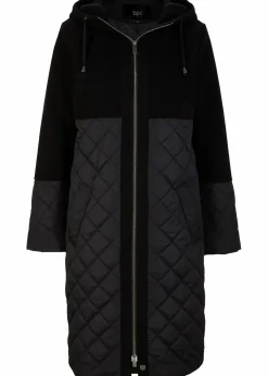 Damen bonprix Bekleidung·Hosen|Jacken & Mäntel|Mantel in Materialmix
