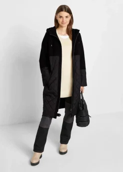 Damen bonprix Bekleidung·Hosen|Jacken & Mäntel|Mantel in Materialmix