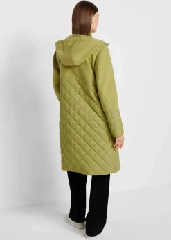 New Mantel in Materialmix Damen Jacken & Mäntel|Bekleidung·Hosen