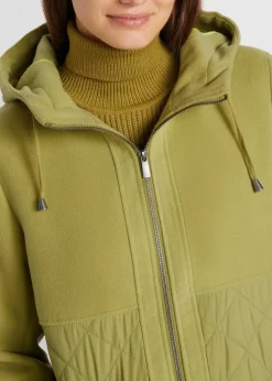 New Mantel in Materialmix Damen Jacken & Mäntel|Bekleidung·Hosen