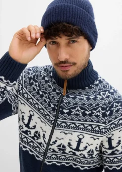 Discount Maritime Norweger-Strickjacke Herren Große Größen|Pullover & Strickjacken