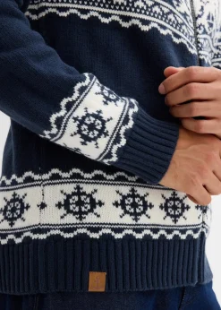Discount Maritime Norweger-Strickjacke Herren Große Größen|Pullover & Strickjacken
