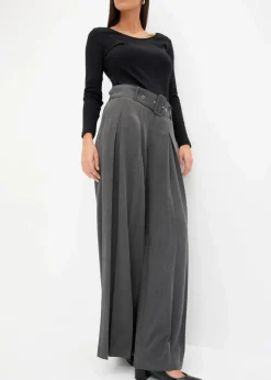Hot Marlenehose aus fließendem Viskose-Mix Damen Hosen|Kurzgrößen