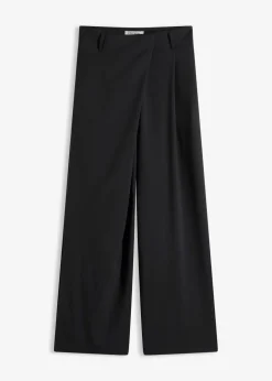Damen bonprix Bekleidung·Kleider|Hosen|Marlenehose aus fließendem Viskose-Mix