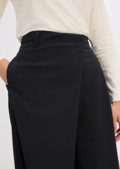 Damen bonprix Bekleidung·Kleider|Hosen|Marlenehose aus fließendem Viskose-Mix