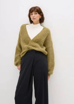 Damen bonprix Bekleidung·Kleider|Hosen|Marlenehose aus fließendem Viskose-Mix