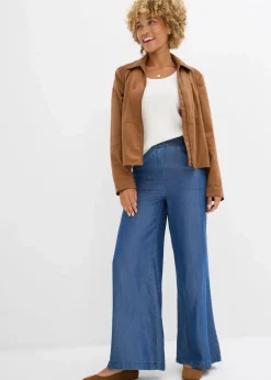 Damen bonprix Hosen|Bekleidung·Kleider|Marlenehose aus fließendem Lyocell
