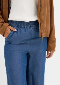 Damen bonprix Hosen|Bekleidung·Kleider|Marlenehose aus fließendem Lyocell