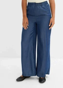 Clearance Marlenehose aus fließendem Lyocell Damen Bekleidung·Kleider|Hosen