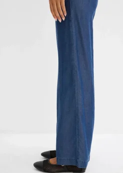 Clearance Marlenehose aus fließendem Lyocell Damen Bekleidung·Kleider|Hosen