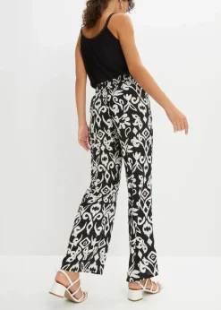 Hot Marlenehose aus fließender Viskose Damen Kurzgrößen|Bekleidung·Kleider
