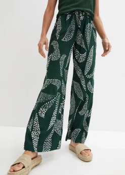 Online Marlenehose aus fließender Viskose Damen Bekleidung·Kleider|Hosen