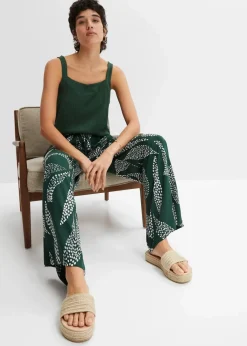 Online Marlenehose aus fließender Viskose Damen Bekleidung·Kleider|Hosen