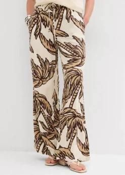 Damen bonprix Bekleidung·Kleider|Hosen|Marlenehose aus fließender Viskose
