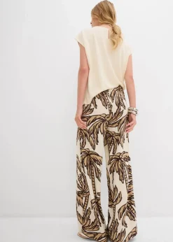 Damen bonprix Bekleidung·Kleider|Hosen|Marlenehose aus fließender Viskose