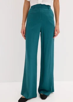 Hot Marlenehose aus fließender Viskose Damen Hosen|Bekleidung·Kleider