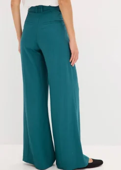 Hot Marlenehose aus fließender Viskose Damen Hosen|Bekleidung·Kleider