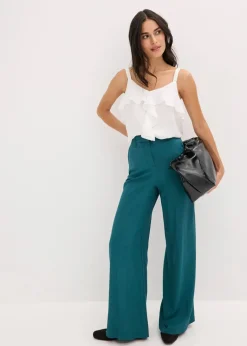 Hot Marlenehose aus fließender Viskose Damen Hosen|Bekleidung·Kleider
