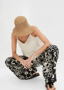 Hot Marlenehose aus fließender Viskose Damen Bekleidung·Kleider|Hosen