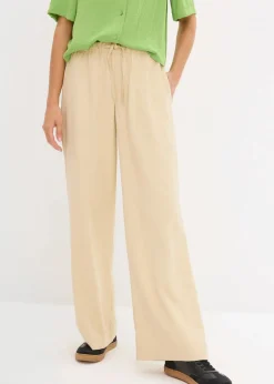 Damen bonprix Hosen|Bekleidung·Kleider|Marlenehose aus fließender Viskose
