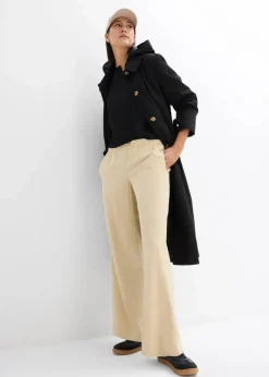 Damen bonprix Hosen|Bekleidung·Kleider|Marlenehose aus fließender Viskose
