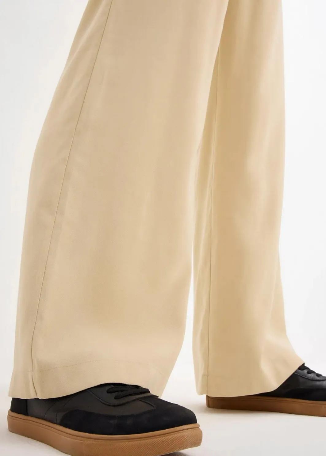 Damen bonprix Hosen|Bekleidung·Kleider|Marlenehose aus fließender Viskose