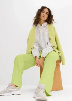 Damen bonprix Bekleidung·Kleider|Hosen|Marlenehose aus fließender Viskose