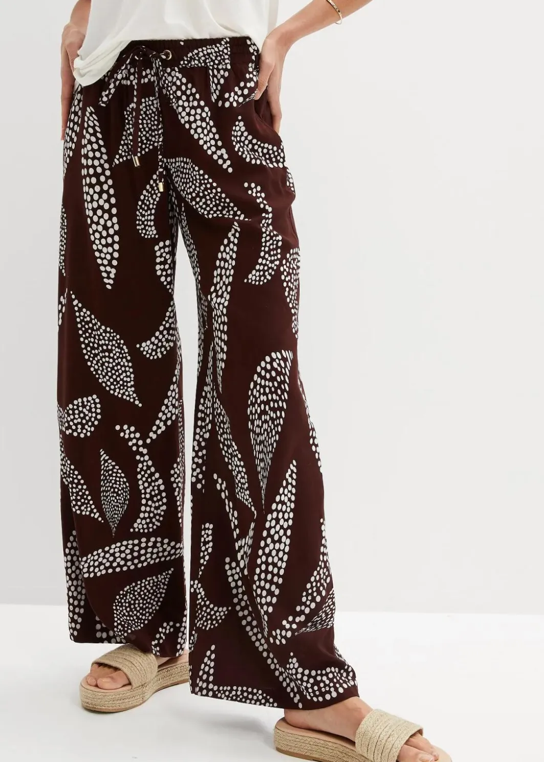 Online Marlenehose aus fließender Viskose Damen Nachhaltigere Materialien|Hosen