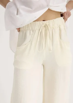 Damen bonprix Bekleidung·Kleider|Hosen|Marlenehose aus leichtem Crêpe