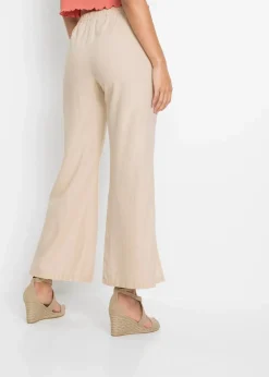 Damen bonprix Hosen|Bekleidung·Kleider|Marlenehose aus Leinen
