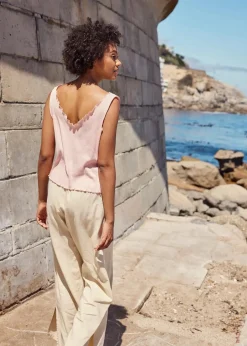 Damen bonprix Hosen|Bekleidung·Kleider|Marlenehose aus Leinen