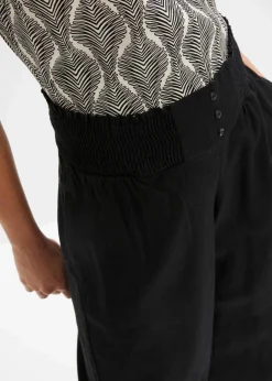 Hot Marlenehose aus luftigem Leinen-Mix Damen Nachhaltigere Materialien|Hosen